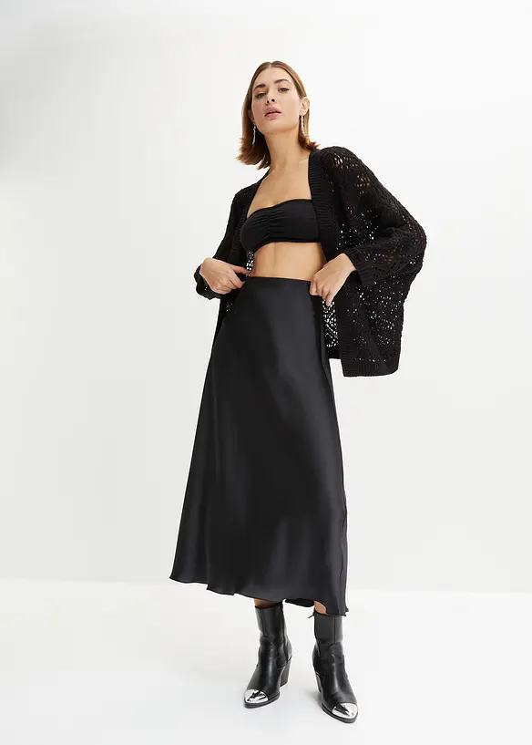 Gilet en maille ajourée, bonprix