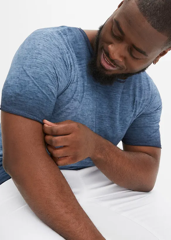 T-shirt 100% coton, aspect délavé, bonprix