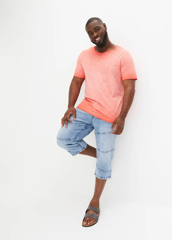 T-shirt 100% coton, aspect délavé, bonprix