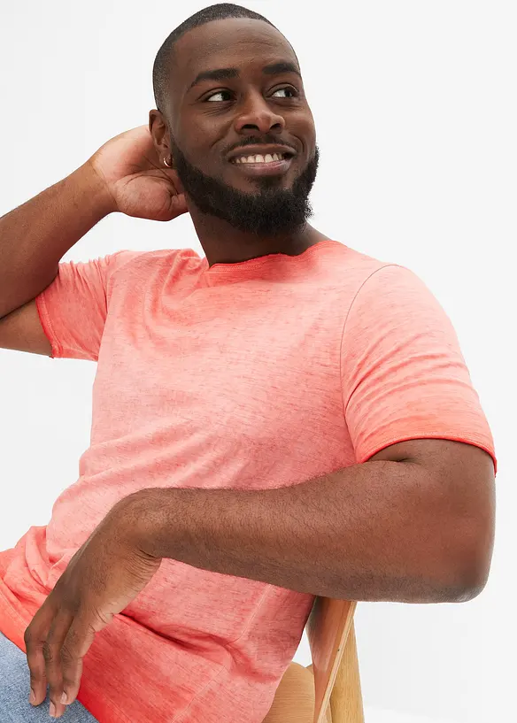 T-shirt 100% coton, aspect délavé, bonprix