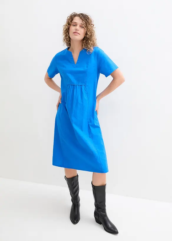 Robe-tunique à poches en lin et coton, bonprix