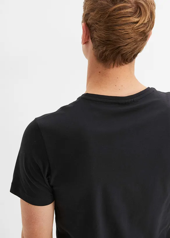 Lot de 3 T-shirts col V, bonprix