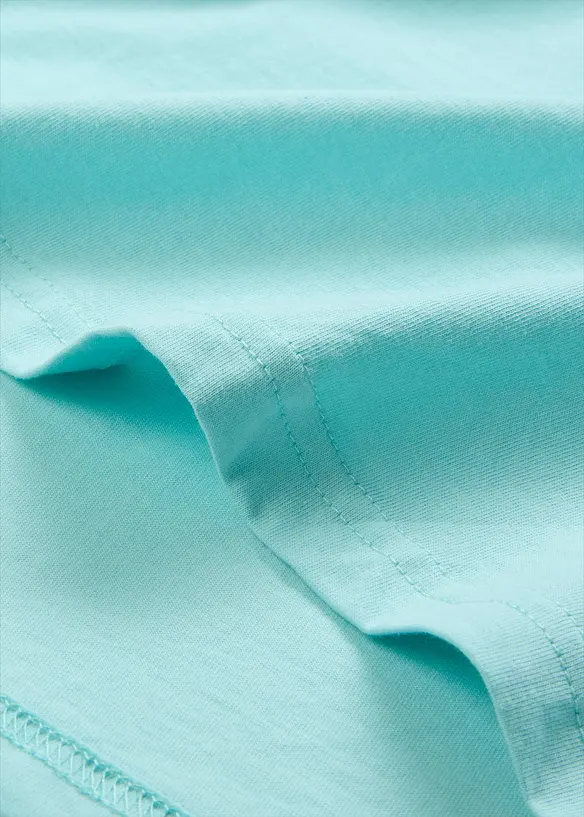 Lot de 5 T-shirts longs et amples à col V, bonprix