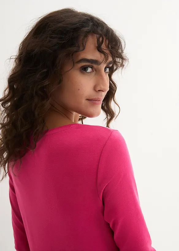 T-shirt manches longues 100% coton, bonprix