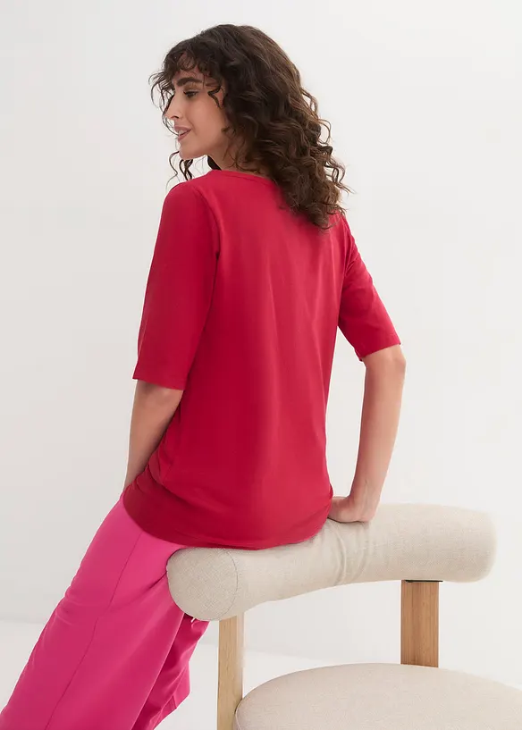 T-shirt à encolure bateau, bonprix