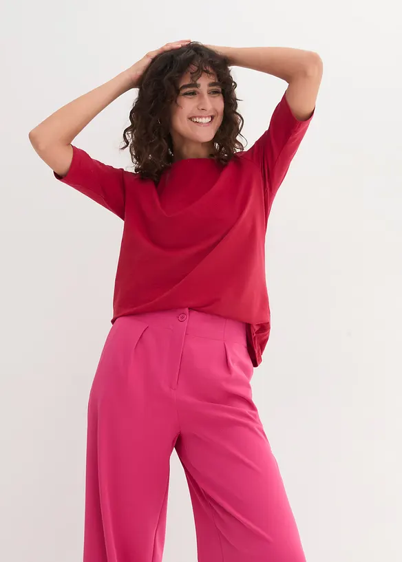 T-shirt à encolure bateau, bonprix