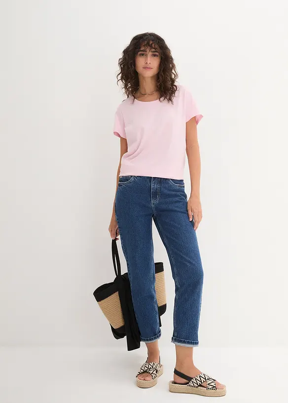 Lot de 5 T-shirts col rond, bonprix