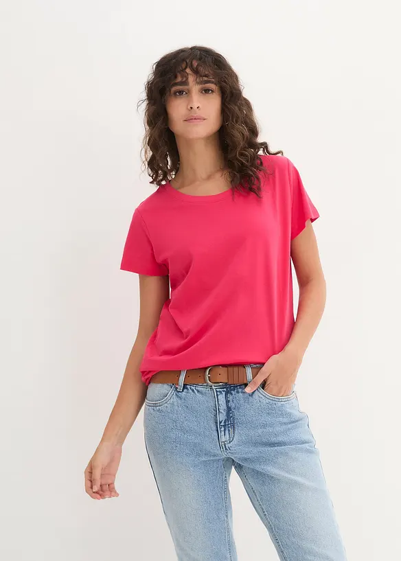 Lot de 5 T-shirts col rond, bonprix