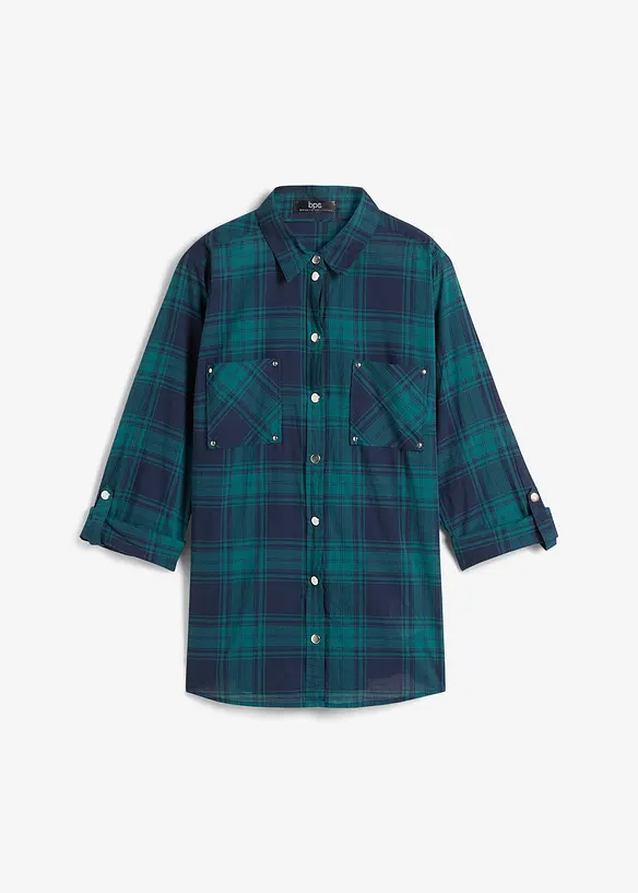 Chemisier à carreaux 100% coton, bonprix