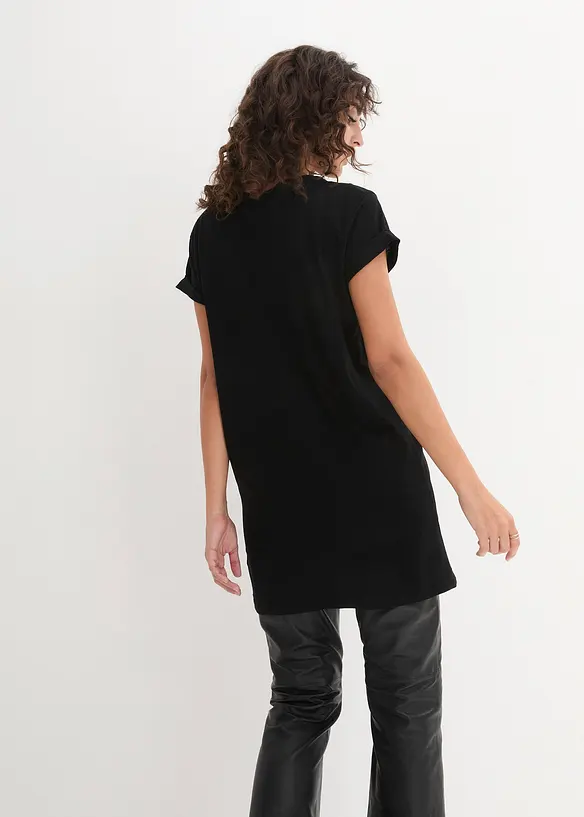 T-shirt long et boxy à manches courtes, bonprix