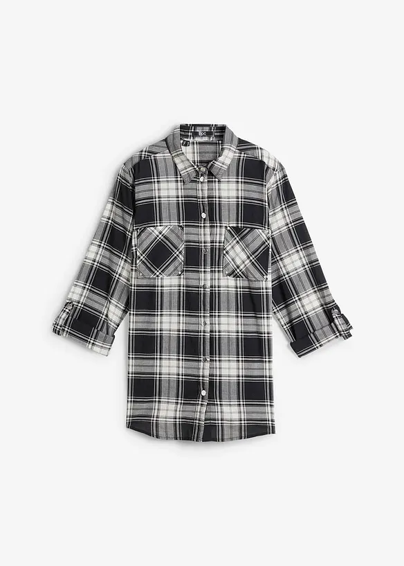 Chemisier à carreaux 100% coton, bonprix