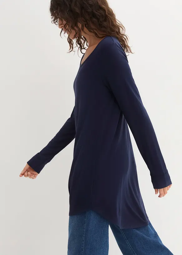 T-shirt viscose long, manches longues, bonprix