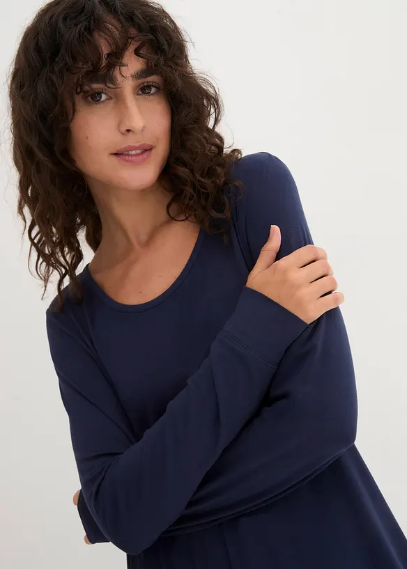 T-shirt viscose long, manches longues, bonprix