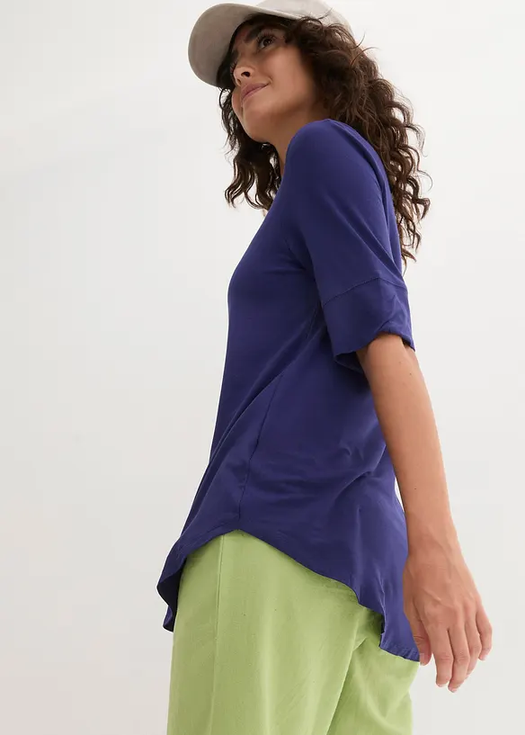 T-shirt long et doux en viscose, bonprix