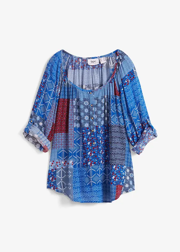 Blouse manches longues effet froissé, bonprix