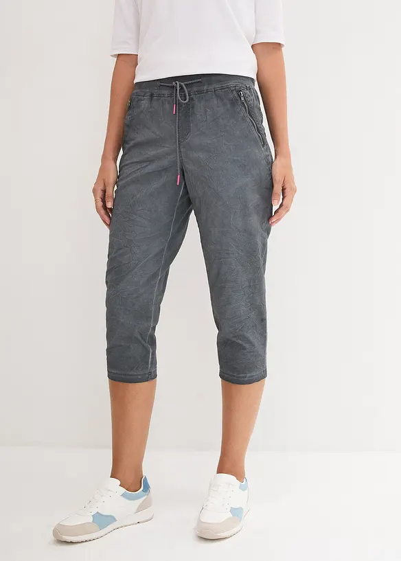 Pantalon 3/4 avec cordon contrastant, bonprix