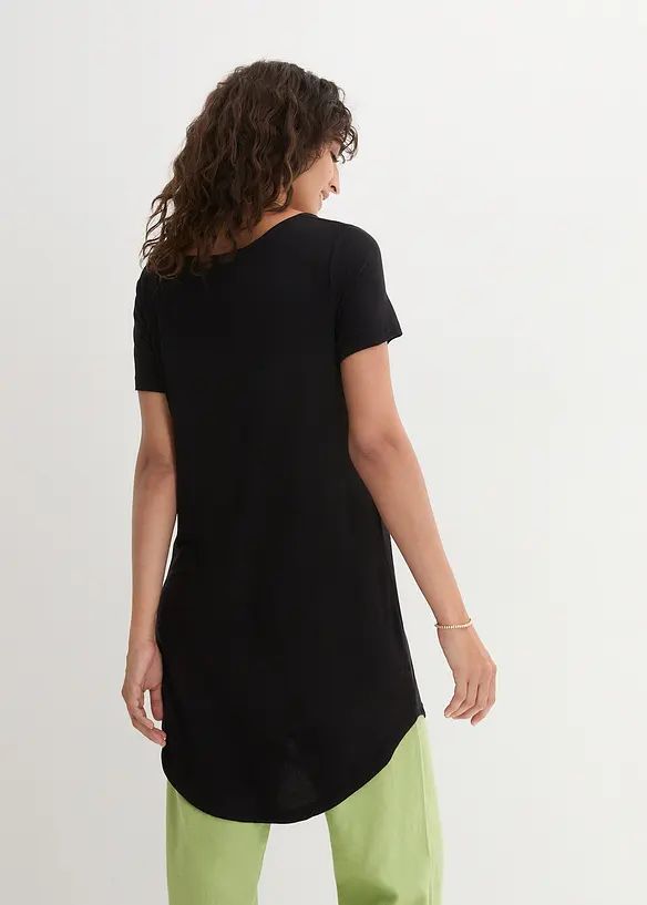 T-shirt long en viscose douce, bonprix