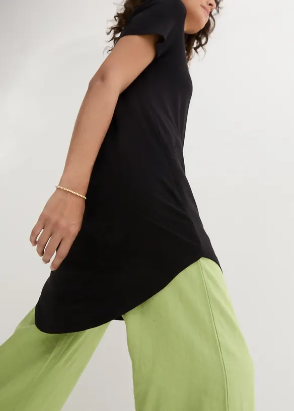 T-shirt long en viscose douce, bonprix