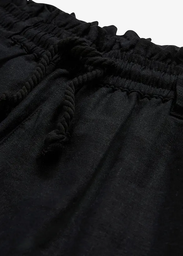 Short paper bag en lin, bonprix