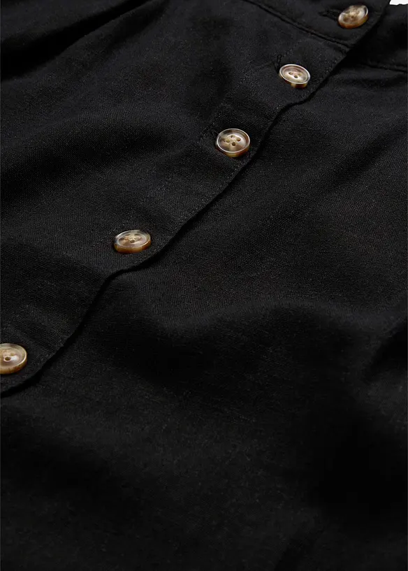 Jupe midi en lin majoritaire, bonprix