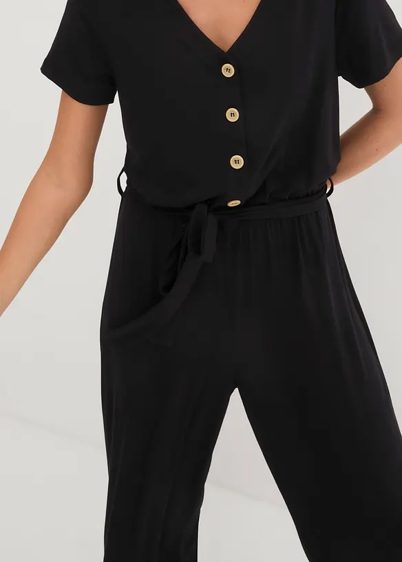 Combinaison en jersey de viscose m&eacute;lang&eacute;e, bonprix