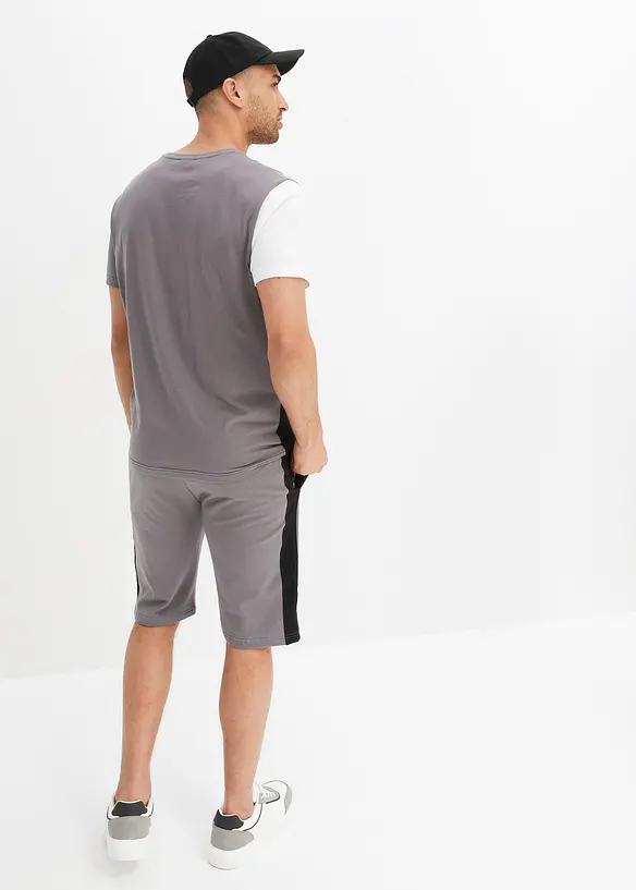 T-shirt et bermuda sweat (ens. 2 pces), bonprix