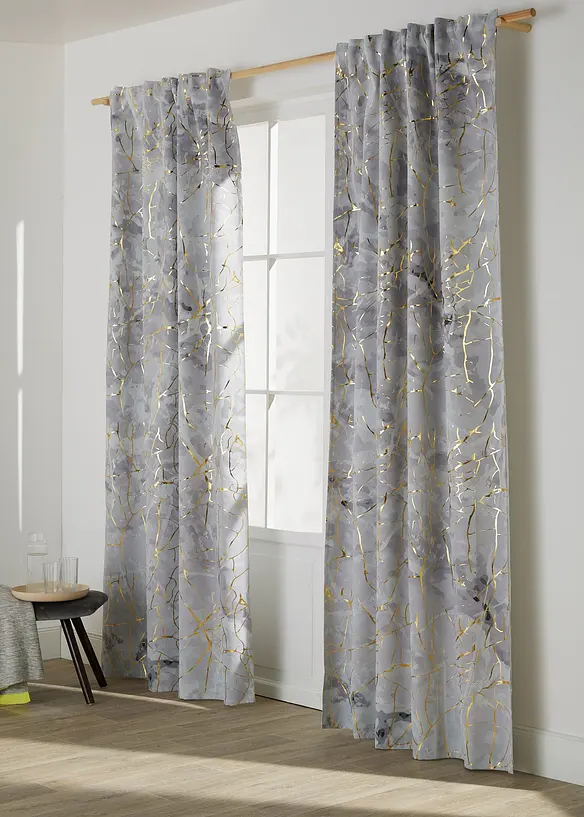 Rideau obscurcissant à imprimé brillant (1 pce), bonprix