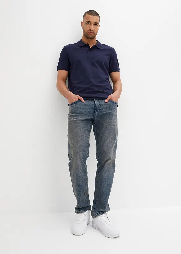 Polo en maille piqu&eacute;e 100% coton, bonprix