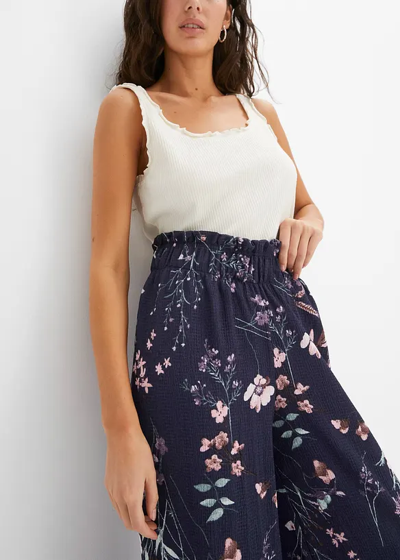 Pantalon en jersey de crêpe léger, bonprix