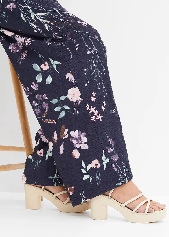 Pantalon en jersey de crêpe léger, bonprix