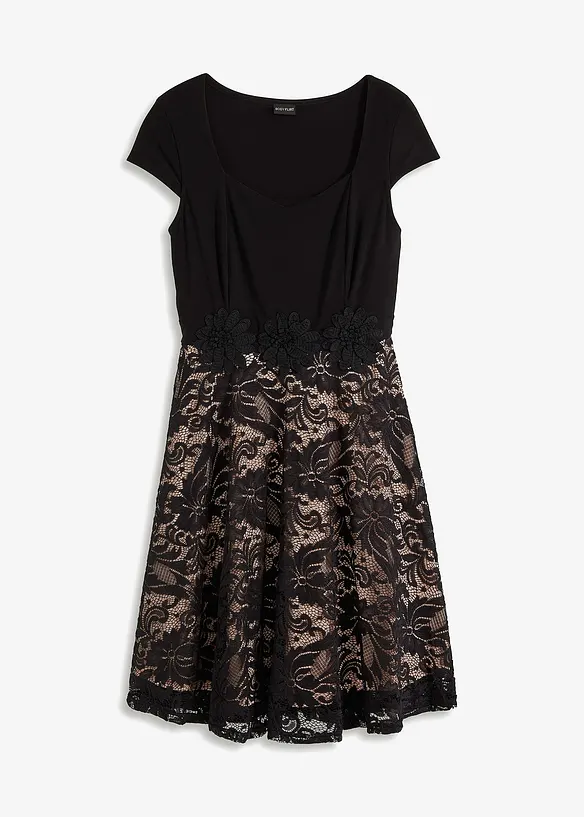 Mini-robe &agrave; dentelle, bonprix