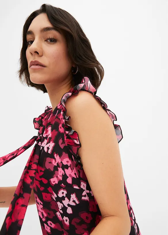 Blouse imprimée à lavallière, bonprix