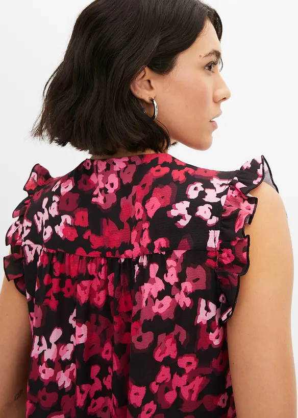 Blouse imprimée à lavallière, bonprix