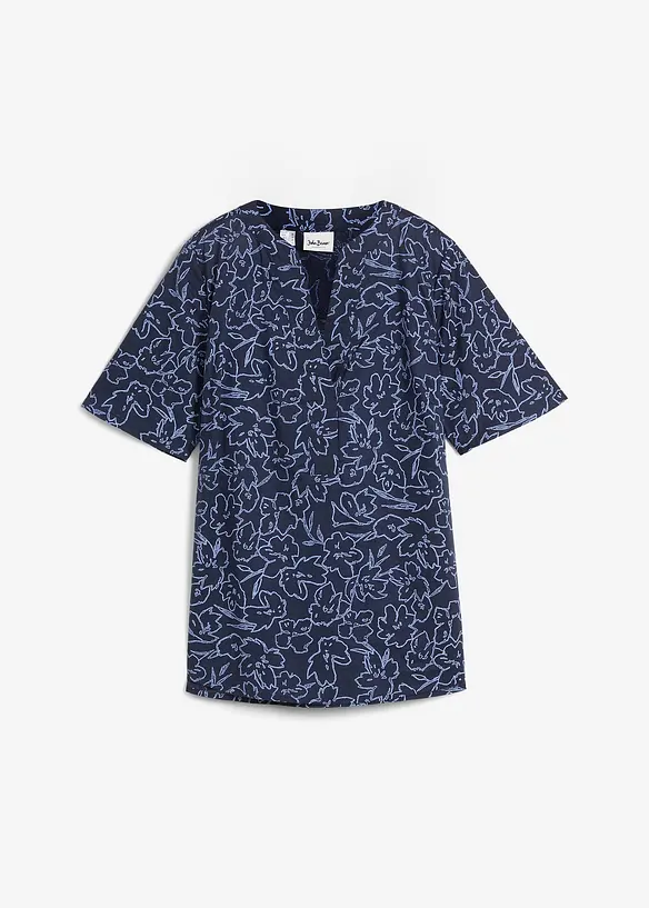 Blouse longue 100% coton, bonprix