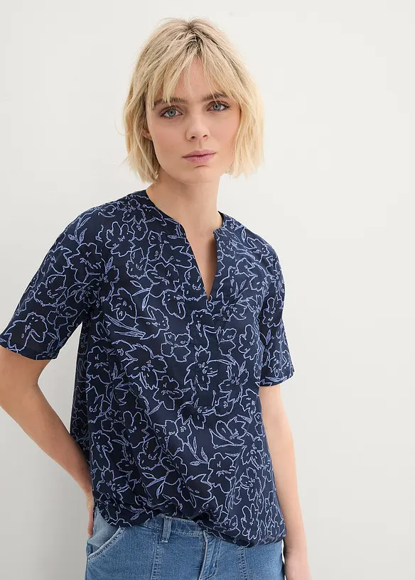 Blouse longue 100% coton, bonprix