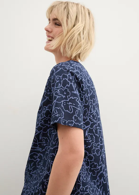 Blouse longue 100% coton, bonprix