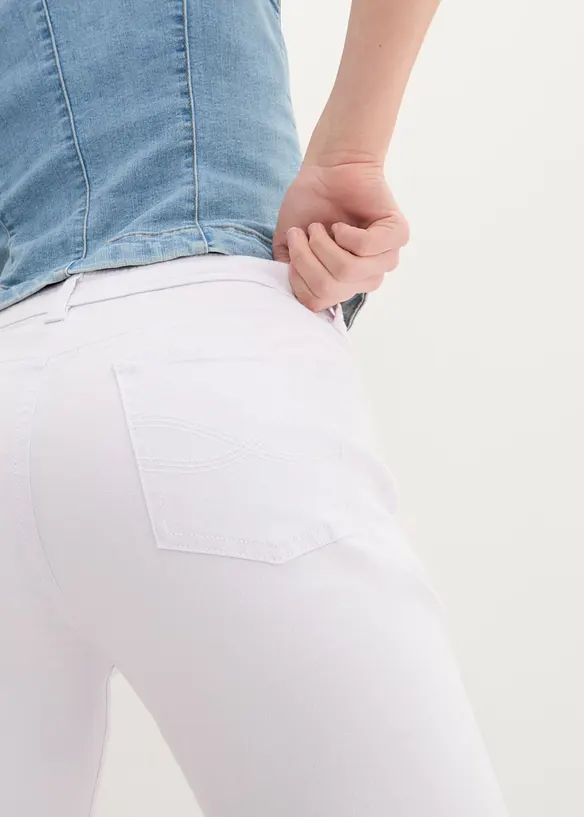 Jean slim taille mi-haute, raccourci, bonprix