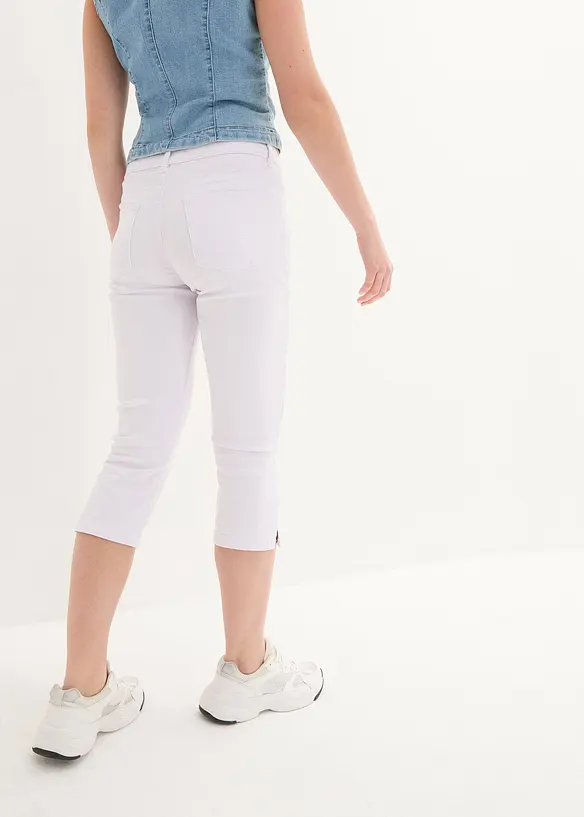 Jean slim taille mi-haute, raccourci, bonprix