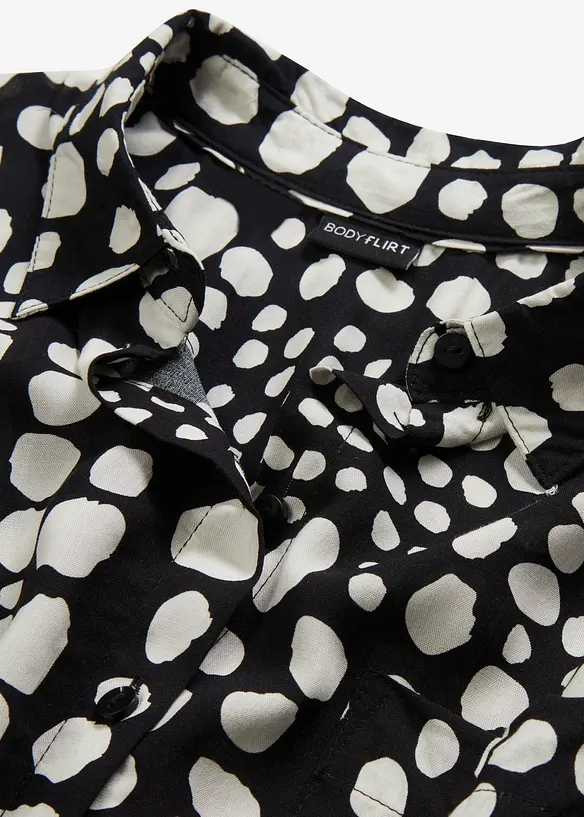 Chemisier long imprim&eacute; en viscose fluide, bonprix