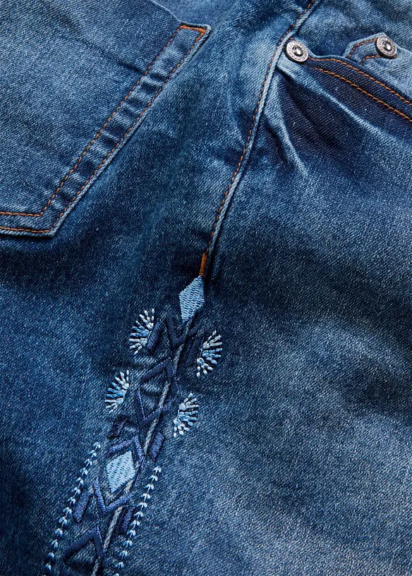 Jean skinny taille mi-haute, extensible, bonprix