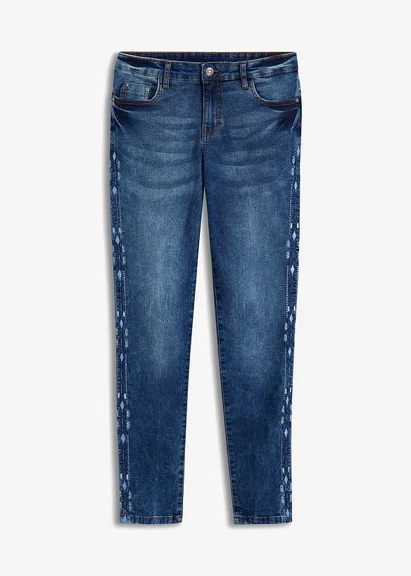 Jean skinny taille mi-haute, extensible, bonprix