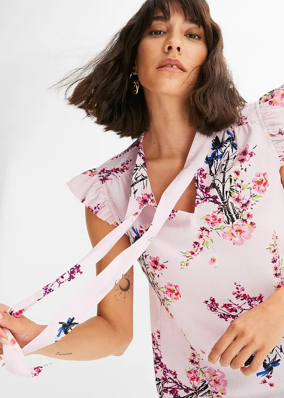 Blouse à col lavallière, bonprix