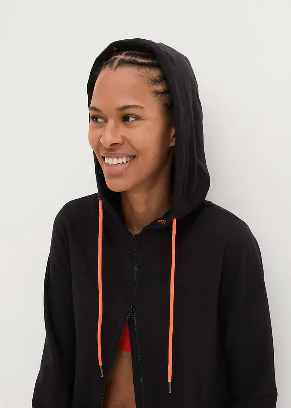 Sweat zippé à capuche, bonprix