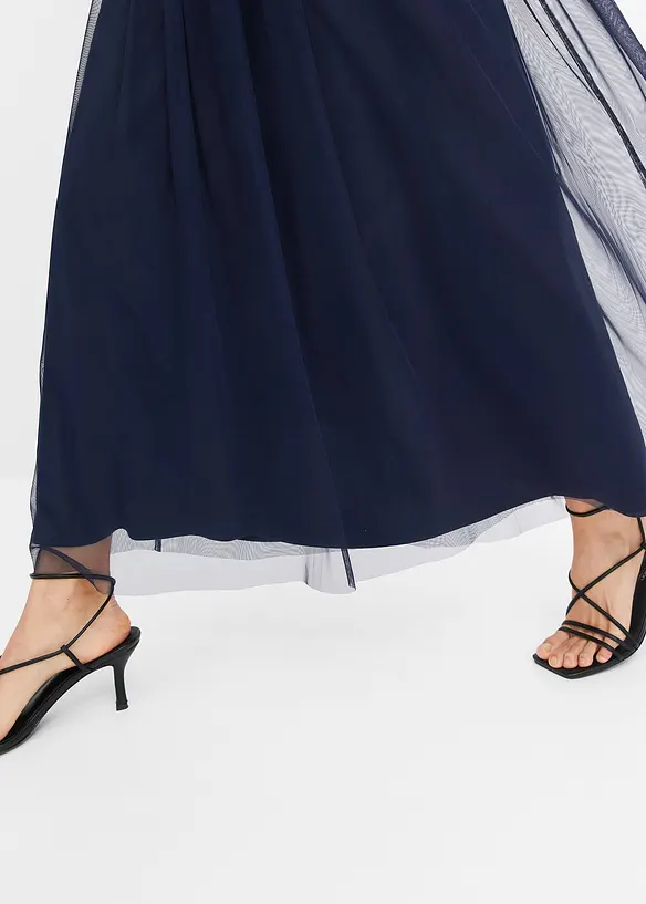 Robe longue brodée de sequins, bonprix