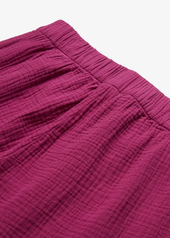 Pantalon large en gaze de coton, bonprix