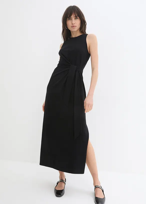 Robe longue à nouer sur le côté, bonprix