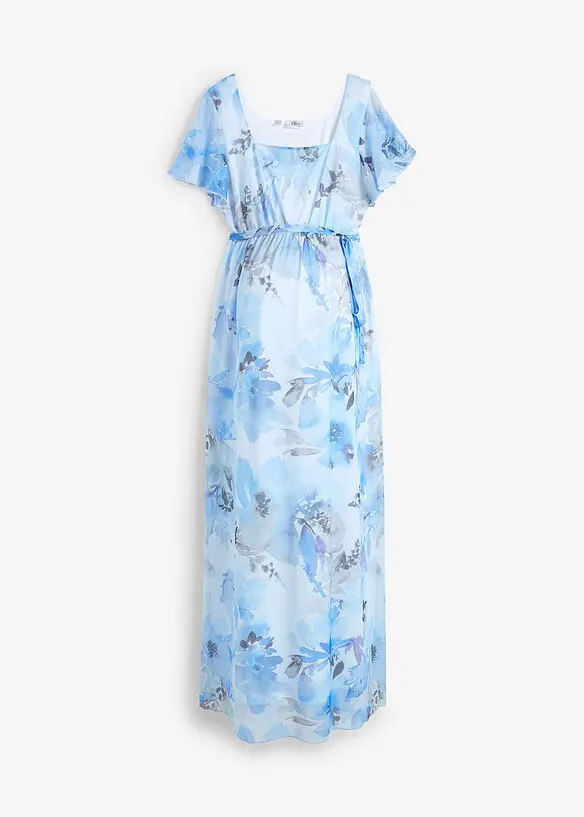 Robe longue de grossesse en mesh délicat, bonprix