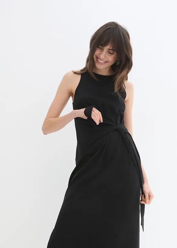 Robe longue à nouer sur le côté, bonprix