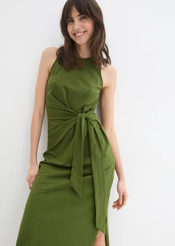 Robe longue à nouer sur le côté, bonprix