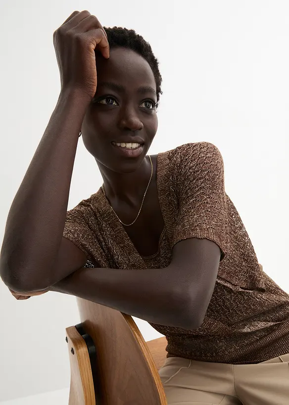 Pull ajour&eacute;, bonprix